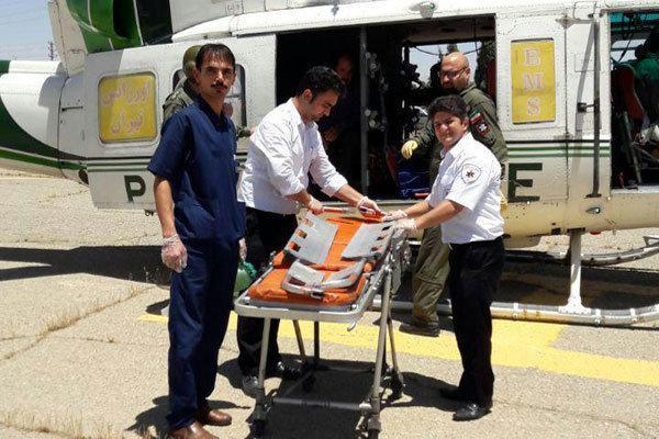 امدادرسانی اورژانسی به 25 بیمار با بالگرد در اصفهان