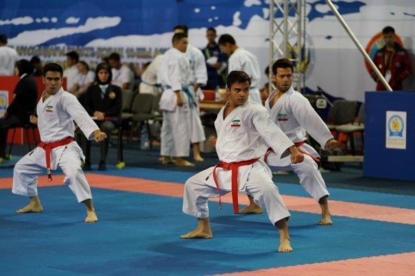 تیم کاتای شهید زین الدین قهرمان مرحله چهارم لیگ کاراته وان شد