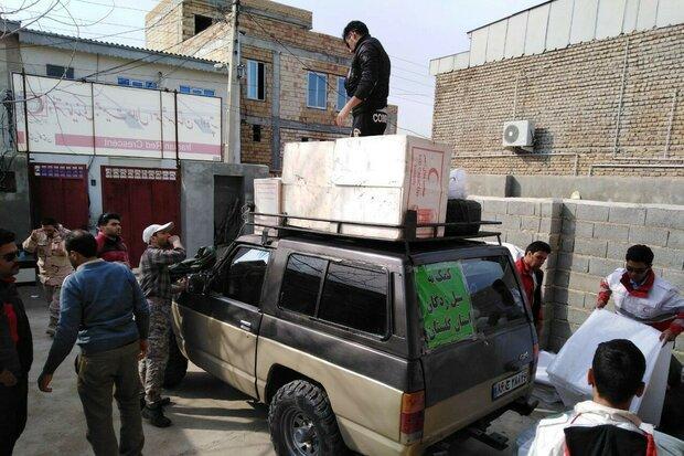 امدادرسانی با خودروهای آفرود در روستاهای صعب العبور گلستان