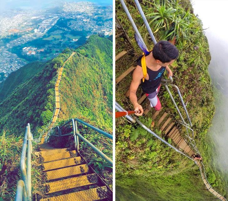 خطرناک ترین پله هایی که بالا رفتن از آن ها شجاعت می خواهد
