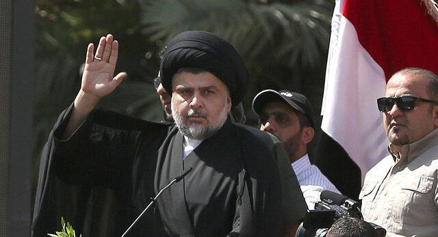 مقتدا صدر خواستار ادامه اعتراضات شد مقتدا صدر خواستار ادامه اعتراضات شد
