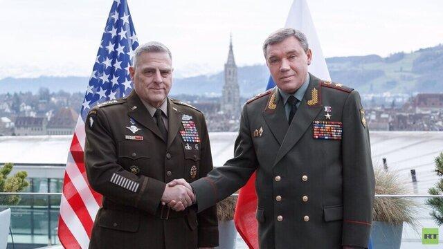 ملاقات روسای ستاد ارتش روسیه و آمریکا در سوئیس درباره مسائل استراتژیک
