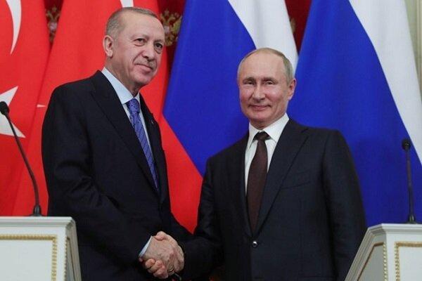 اردوغان و پوتین تلفنی گفتگو کردند اردوغان و پوتین تلفنی گفتگو کردند