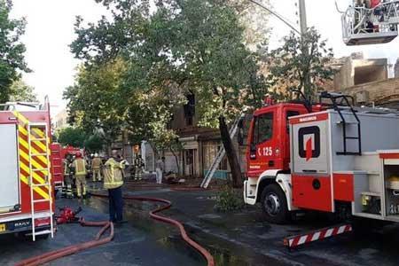 انفجار و آتش سوزی در کارگاه شارژ سیلندرهای گاز در میدان خراسان