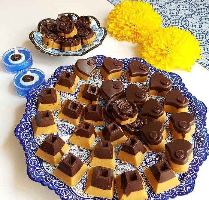 طرز تهیه شیرینی برشتوک نخودچی ساده و شکلاتی بدون فر طرز تهیه شیرینی برشتوک نخودچی ساده و شکلاتی بدون فر
