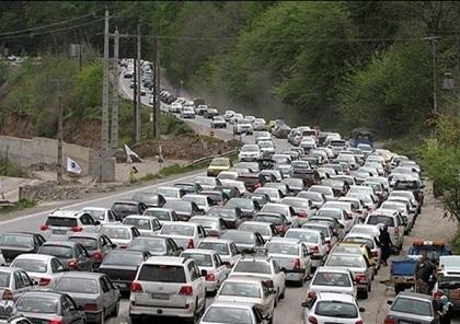 ترافیک سنگین در محورهای تهران-شمال ، آزادراه کرج-تهران پرتردد ترین در کشور است