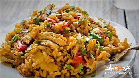 فلفل پلو با مرغ طرز تهیه فلفل پلو با مرغ