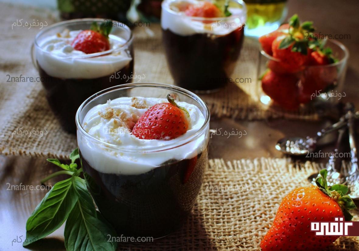 طرز تهیه پودینگ شکلاتی مرحله به مرحله طرز تهیه پودینگ شکلاتی مرحله به مرحله