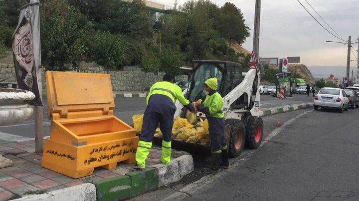 سایت های برف روبی شمال تهران آماده سازی شد