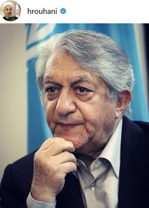 پست اینستاگرام رییس جمهور برای مرحوم عزت الله انتظامی پست اینستاگرام رییس جمهور برای مرحوم عزت الله انتظامی