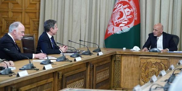 سفر وزیر خارجه آمریکا به کابل؛ بلینکن با اشرف غنی ملاقات کرد