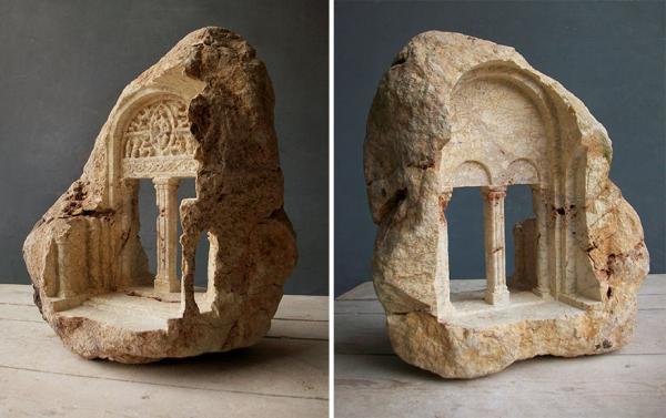 بناهای مینیاتوری که این هنرمند انگلیسی از سنگ تراشیده است