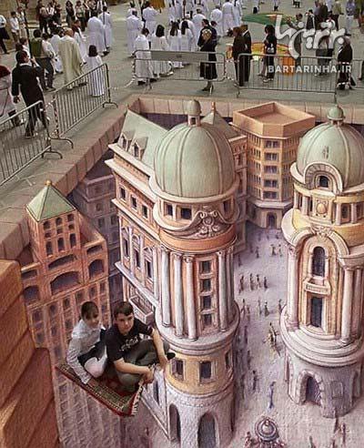 نقاشی های سه بعدی باور نکردنی!