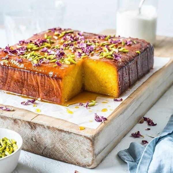 طرز تهیه کیک شربتی (کیک باقلوا) به 2 روش در فر و ماهیتابه